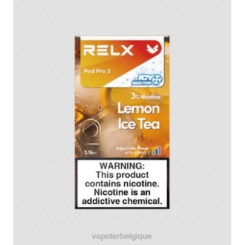 Cigarette Electronique Bruxelles J2D8259 | RELX Pod Pro thé glacé au citron 2