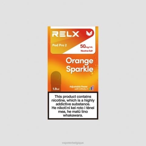 Cigarette Electronique Sans Nicotine J2D8240 | RELX Pod Pro éclat orange 2