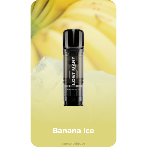Cigarette Electronique Sans Nicotine J2D8420 | LOST MARY Tappo glace à la banane dosettes de remplacement pré-remplies