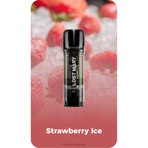 Cigarette Electronique Sans Nicotine J2D8430 | LOST MARY Tappo glace à la fraise dosettes de remplacement pré-remplies