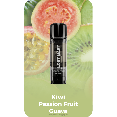 Grossiste Vape En Ligne J2D8424 | LOST MARY Tappo kiwi fruit de la passion goyave dosettes de remplacement pré-remplies