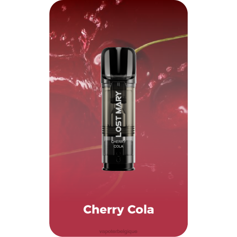 Vape Grossiste J2D8423 | LOST MARY Tappo cola aux cerises dosettes de remplacement pré-remplies