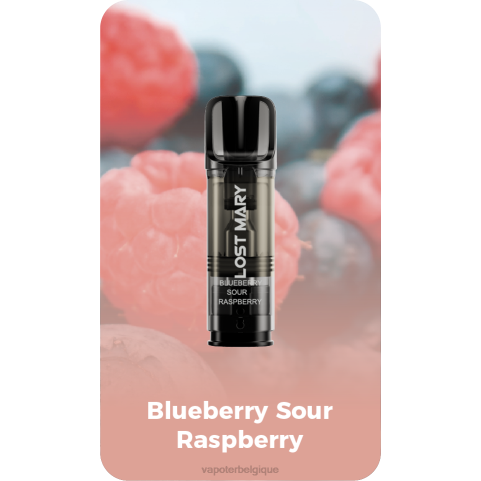 Vapoter Belgique J2D8422 | LOST MARY Tappo framboise bleue aigre dosettes de remplacement pré-remplies