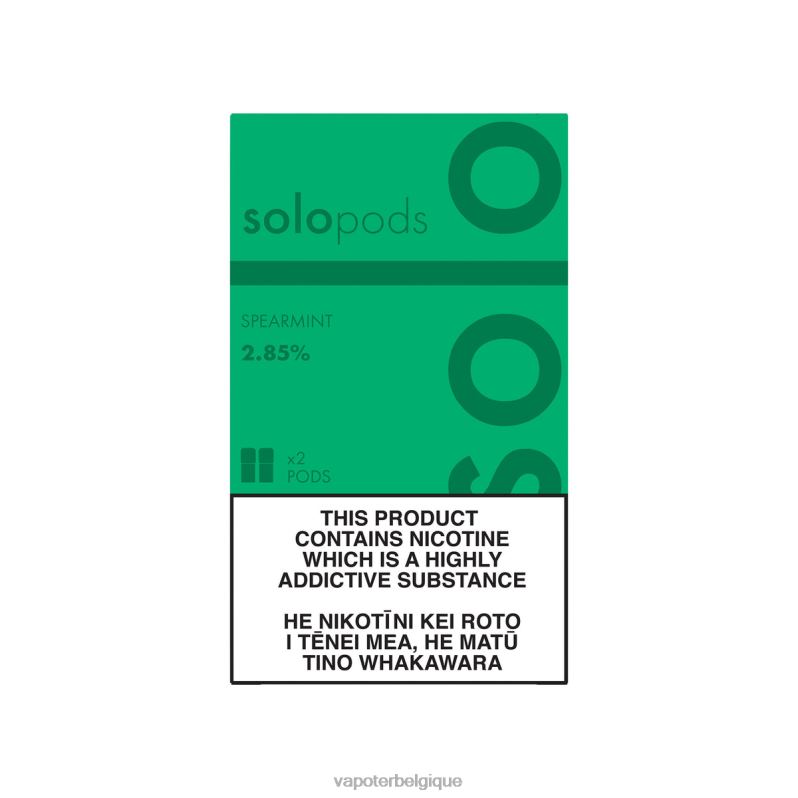 Cigarette Electronique Belgique 26RVJ62 - Solo pack de 2 dosettes de remplacement menthe verte
