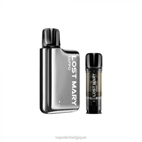 Cigarette Electronique Belgique J2D8438 | LOST MARY Tappo argent inoxydable x glace à la fraise kit de vape à dosettes