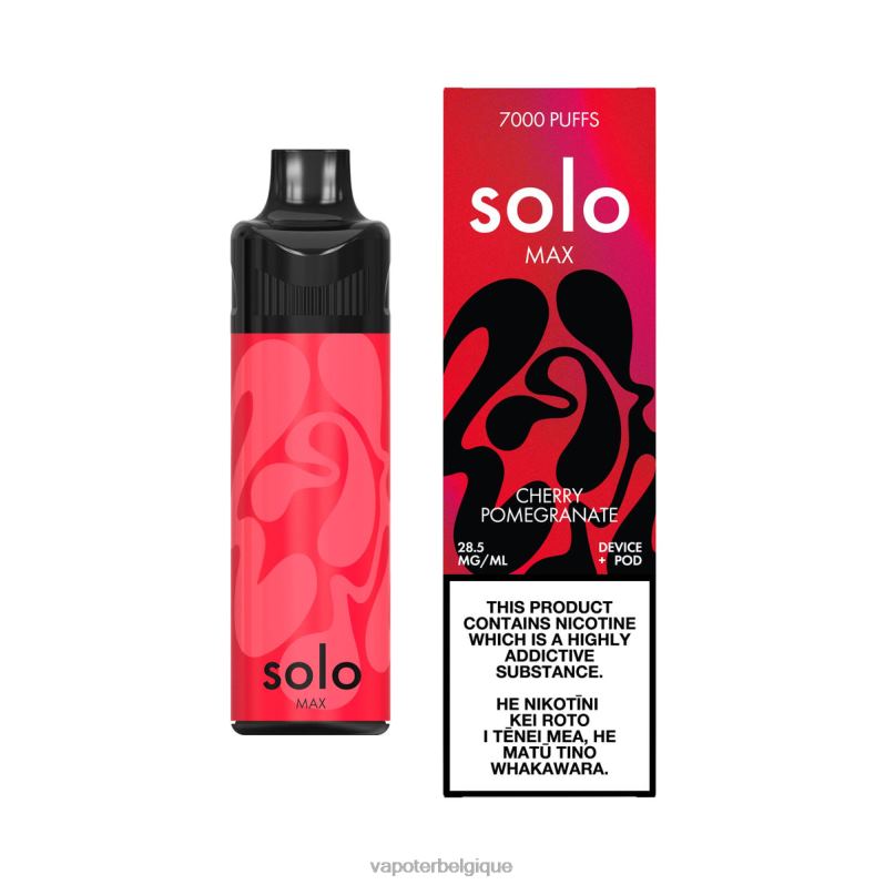 Vape Grossiste 26RVJ66 - Solo MAX kit de dosettes grenade cerise