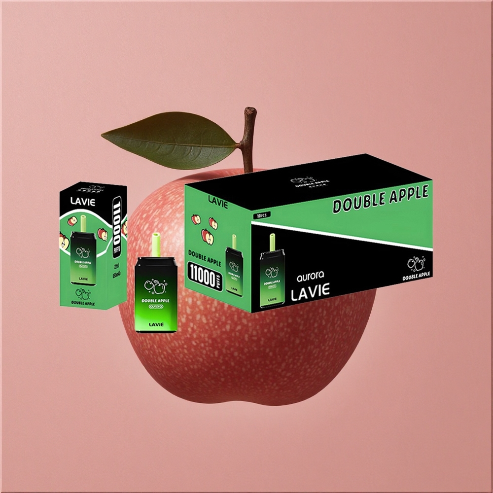LAVIE Aurora 11000 Puffs Double Pomme Capacité de liquide : 22ML Port de recharge : Type C Rechargeable