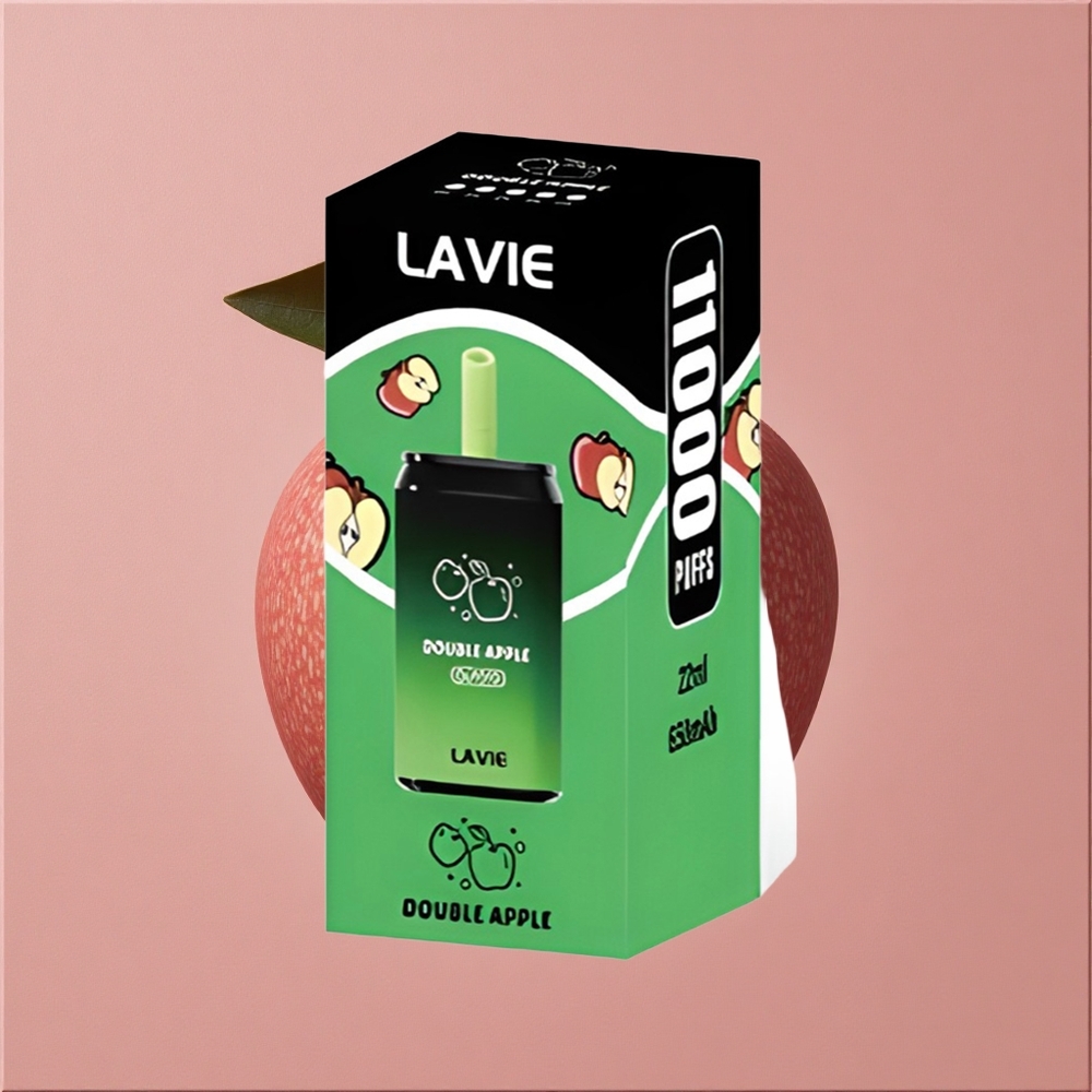 LAVIE Aurora 11000 Puffs Double Pomme Capacité de liquide : 22ML Port de recharge : Type C Rechargeable