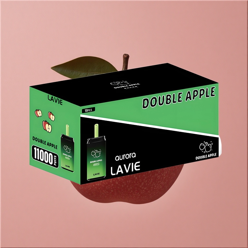 LAVIE Aurora 11000 Puffs Double Pomme Capacité de liquide : 22ML Port de recharge : Type C Rechargeable