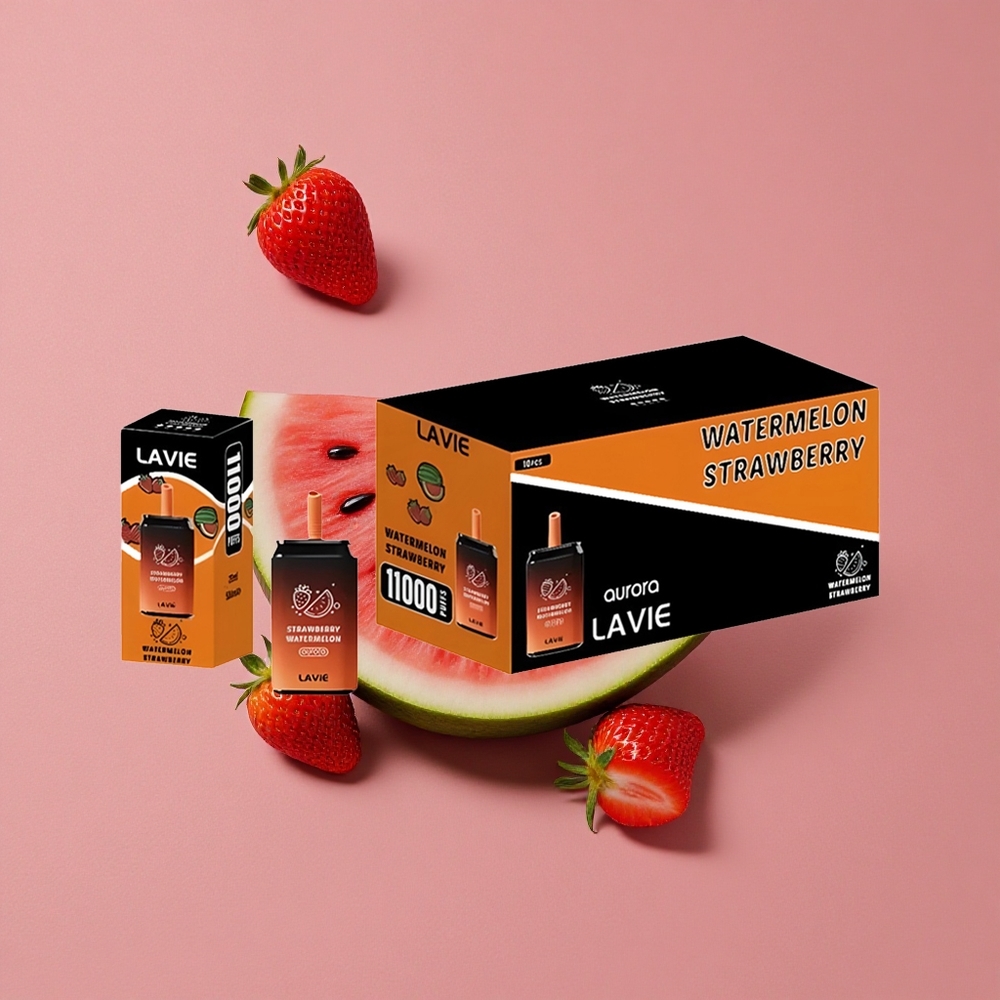 LAVIE Aurora 11000 Puffs Fraise Pastèque Poids : 0,095 kg Capacité de liquide : 22ML