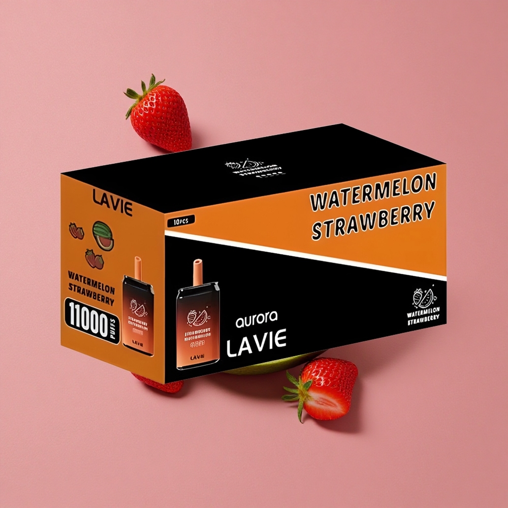 LAVIE Aurora 11000 Puffs Fraise Pastèque Poids : 0,095 kg Capacité de liquide : 22ML