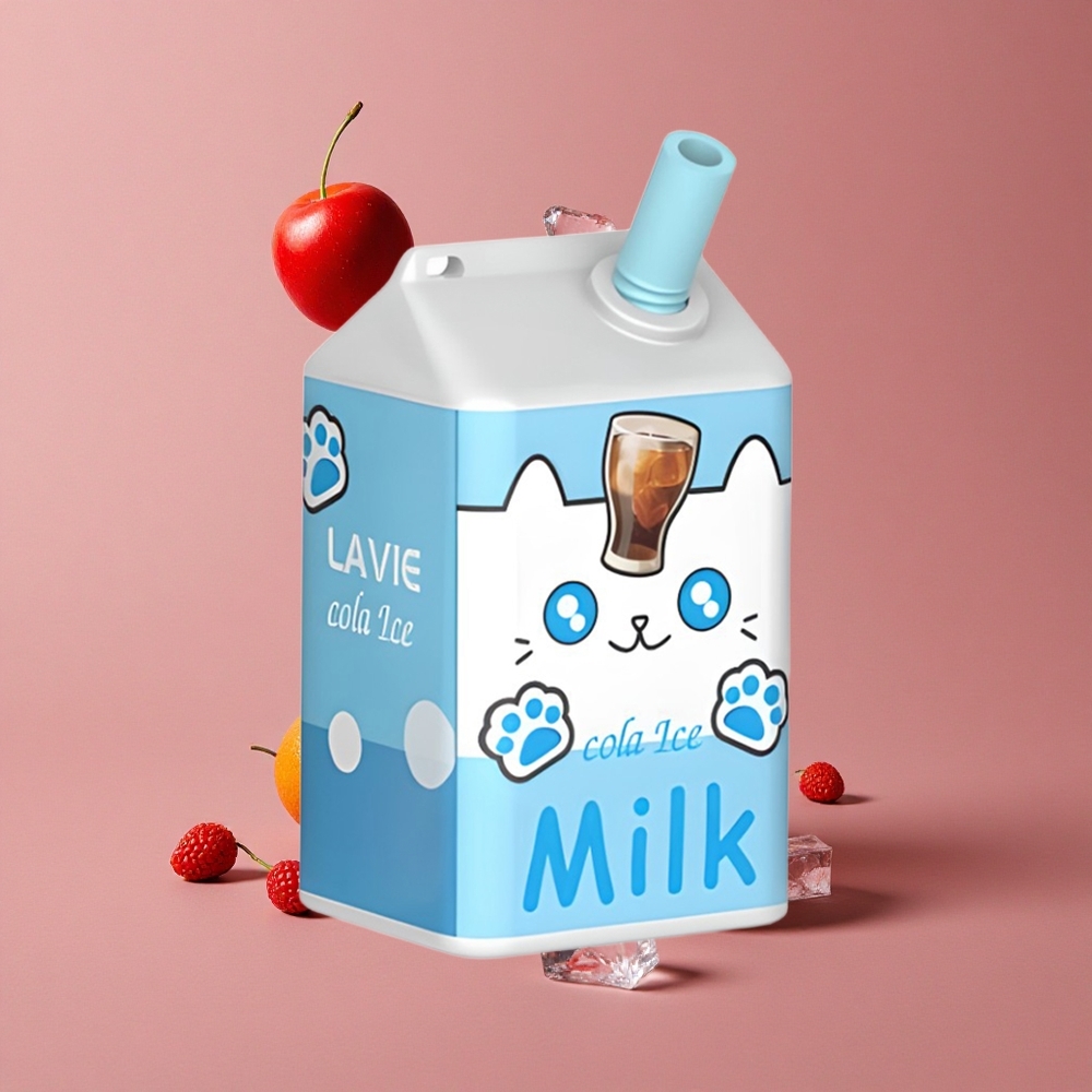 LAVIE Milk 7000 Puffs E-liquide 16ML Glace Cola Rechargeable Type C