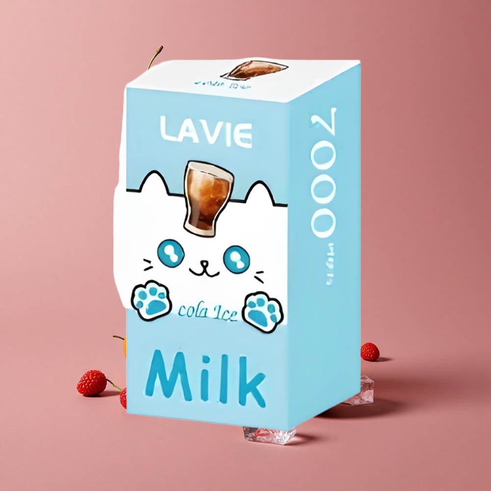LAVIE Milk 7000 Puffs E-liquide 16ML Glace Cola Rechargeable Type C