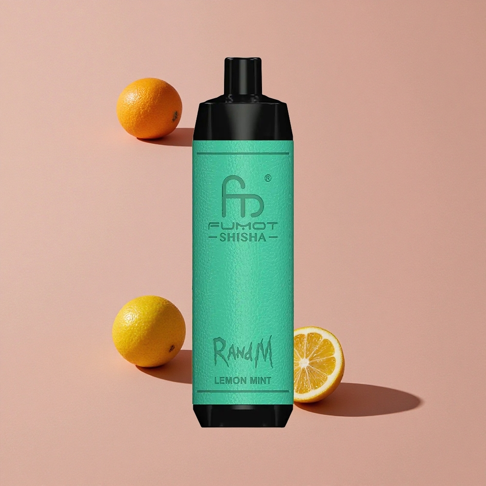 RandM Fumot Shisha 10000 Puffs E-liquide Prérempli 18ml Citron Menthe