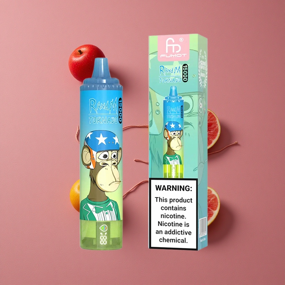 RandM Fumot Tornado 15000 Puffs Ourson Gélifié 25ml Écran LCD