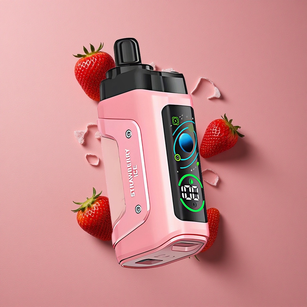 Razz Bar 45000 Puffs Fraise Menthe Vape Jetable avec Bobine Mesh 1.0 Ohm et Flux d'Air Réglable