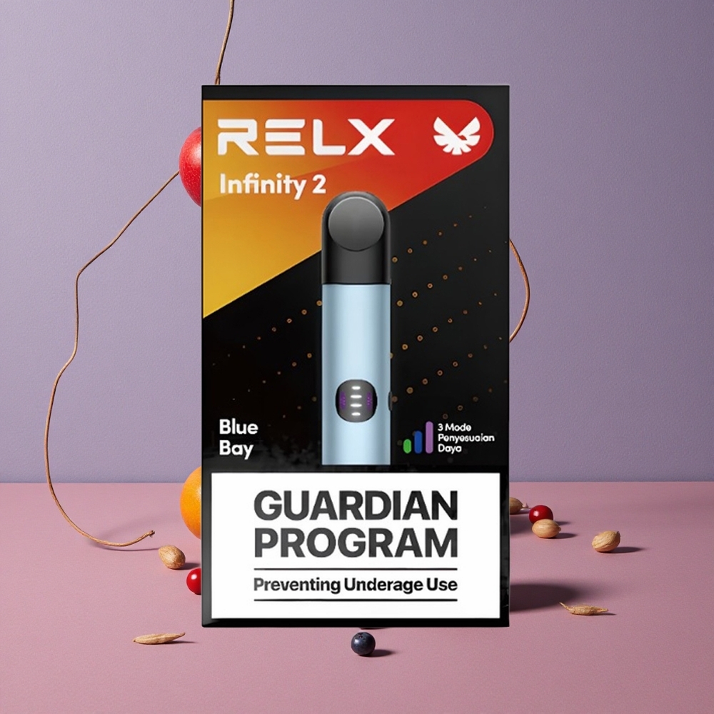 RELX Infinity 2 600-650 bouffées Bleu Capacité de la capsule de 1,9 ml