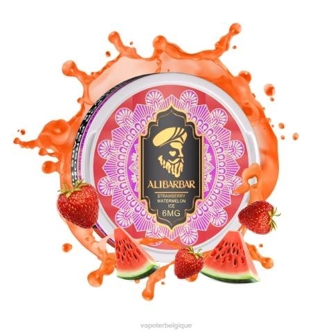 Vape Grossiste J2D853 | ALIBARBAR glace à la fraise et à la pastèque pochette de nicotine