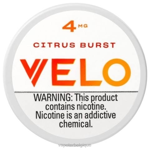 Cigarette Electronique Grossiste J2D835 | VELO éclat d'agrumes sachet de nicotine 4mg