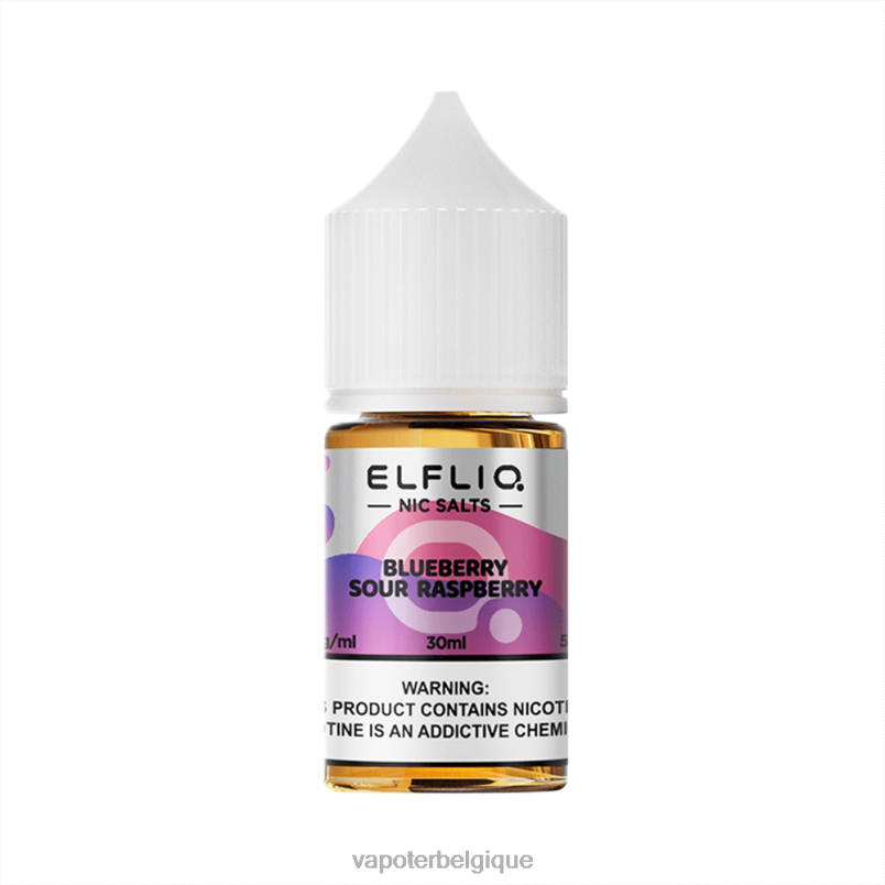 2VVVB12 framboise aigre-bleuette ELFBAR ELFLIQ nic sel 30ml