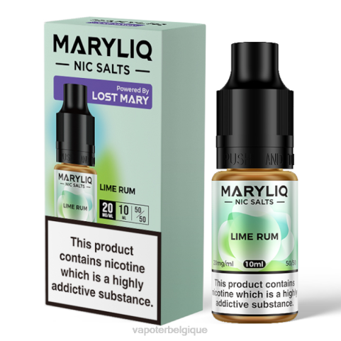 Cigarette Electronique Belgique J2D8448 | LOST MARY MARYLIQ rhum au citron vert sels de nicotine - 10 ml - 20 mg