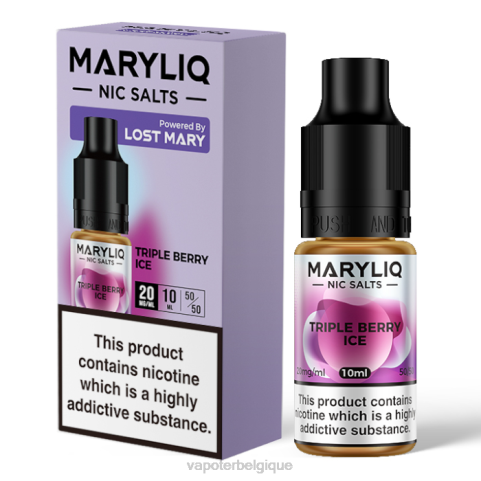 Cigarette Electronique Belgique J2D8458 | LOST MARY MARYLIQ glace aux trois baies sels de nicotine - 10 ml - 20 mg