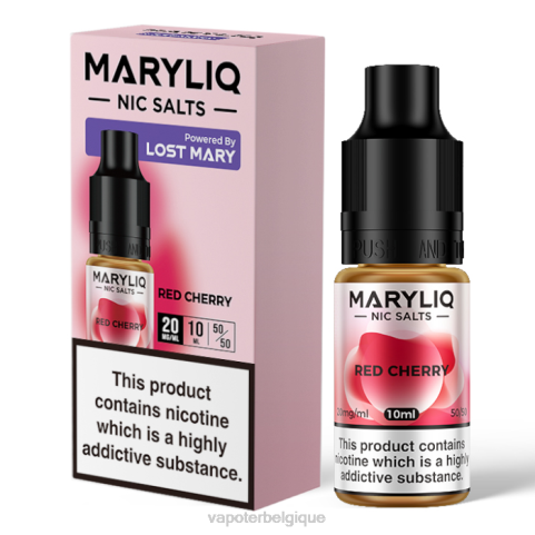 Cigarette Electronique Grossiste J2D8455 | LOST MARY MARYLIQ cerise rouge sels de nicotine - 10 ml - 20 mg