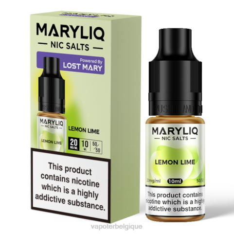 Cigarette Electronique Jetable J2D8447 | LOST MARY MARYLIQ citron vert sels de nicotine - 10 ml - 20 mg