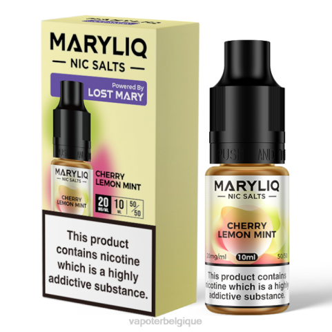 Grossiste Vape En Ligne J2D8444 | LOST MARY MARYLIQ cerise citron menthe sels de nicotine - 10 ml - 20 mg
