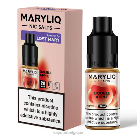 Grossiste Vape Jetable J2D8446 | LOST MARY MARYLIQ double pomme sels de nicotine - 10 ml - 20 mg