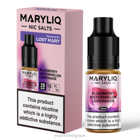 Vapoter Belgique J2D8442 | LOST MARY MARYLIQ limonade aux bleuets et à la pastèque sels de nicotine - 10 ml - 20 mg