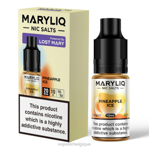 Vapoter Belgique J2D8452 | LOST MARY MARYLIQ glace à l'ananas sels de nicotine - 10 ml - 20 mg