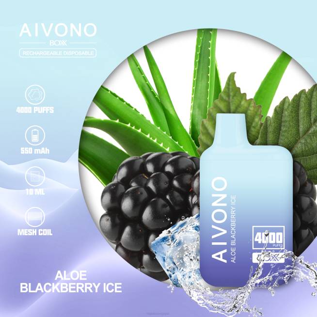 Aivono AIM BOXX 4000 glace actuelle à l'aloès - VBRB228 Vape Grossiste