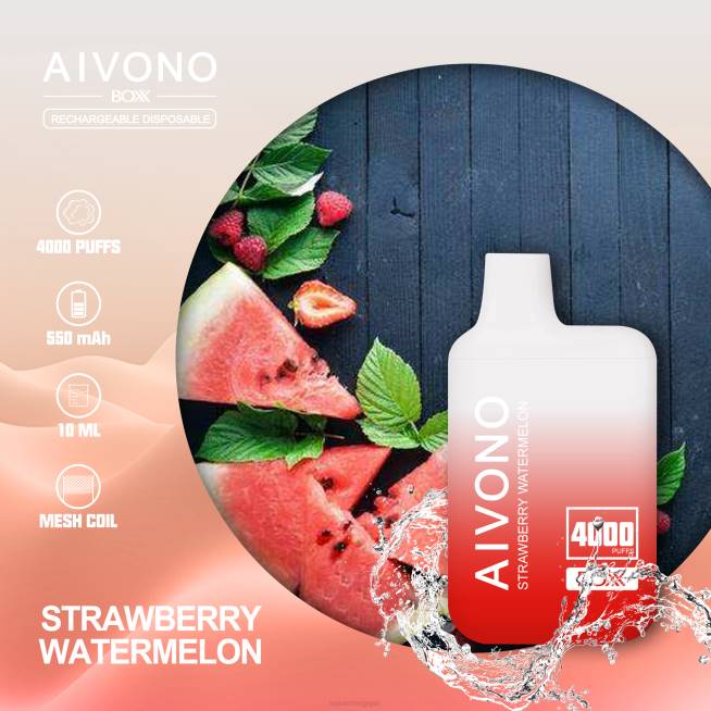Aivono AIM BOXX 4000 pastèque fraise - VBRB214 Cigarette Electronique Jetable