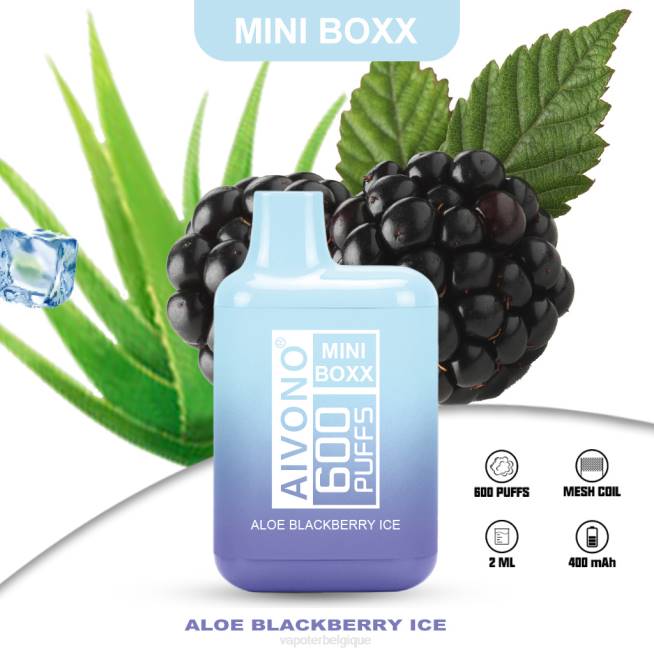 Aivono AIM MINI BOXX 600 glace actuelle à l'aloès - VBRB240 Grossiste Vape Jetable