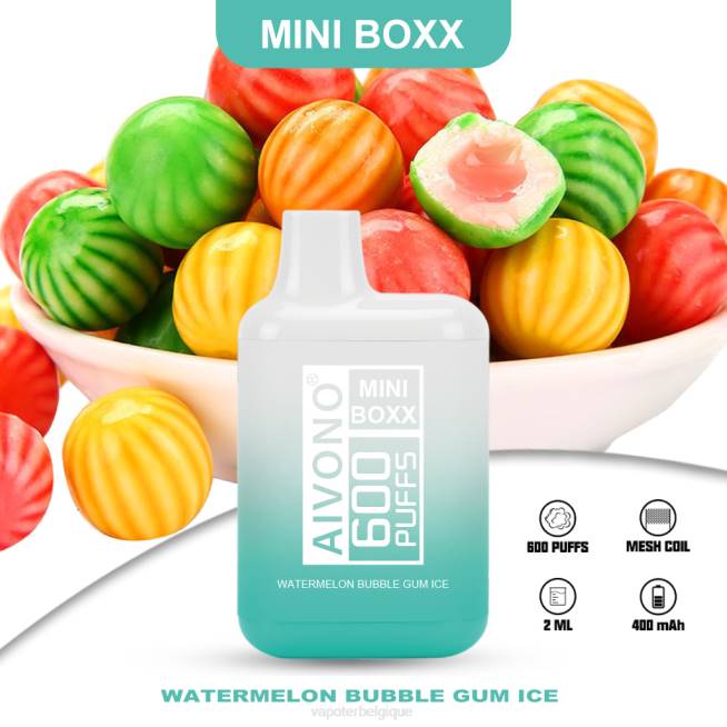 Aivono AIM MINI BOXX 600 glace bubble-gum à la pastèque - VBRB235 Vape En Gros