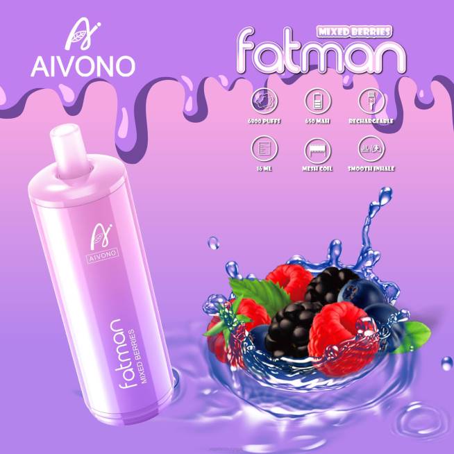 Aivono FATMAN 6800 baies mélangées - VBRB27 Cigarette Electronique Bruxelles