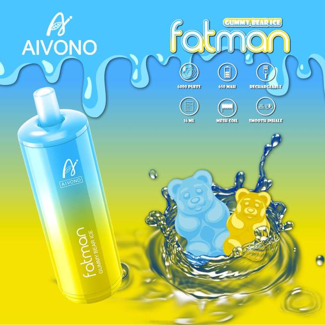 Aivono FATMAN 6800 glace à l'ours gommeux - VBRB32 Cigarette Electronique Grossiste