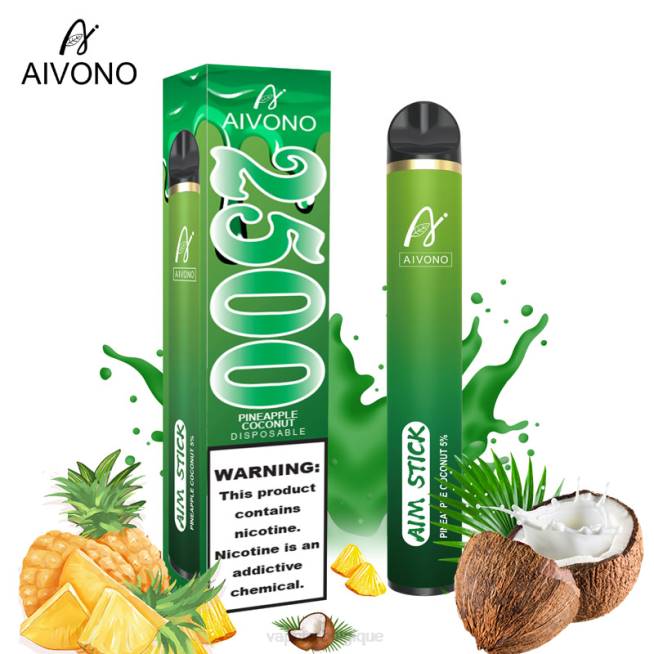 Aivono AIM STICK 2500 ananas noix de coco - VBRB153 Cigarette Electronique Bruxelles