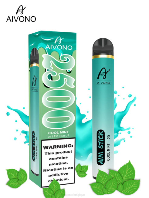 Aivono AIM STICK 2500 menthe fraîche - VBRB159 Grossiste Vape Jetable