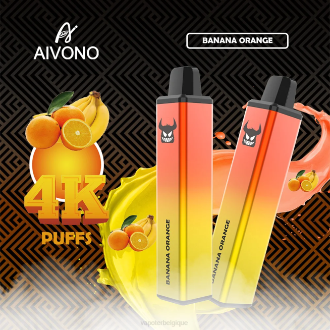 Aivono AIM FREAK 4000 banane orange - VBRB258 Grossiste Vape Jetable