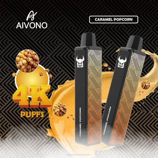 Aivono AIM FREAK 4000 pop-corn au caramel - VBRB261 Cigarette Electronique Bruxelles