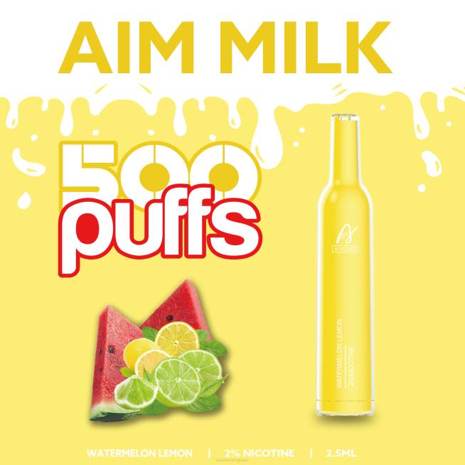 Aivono AIM MILK 500 citron pastèque - VBRB270 Cigarette Electronique Bruxelles