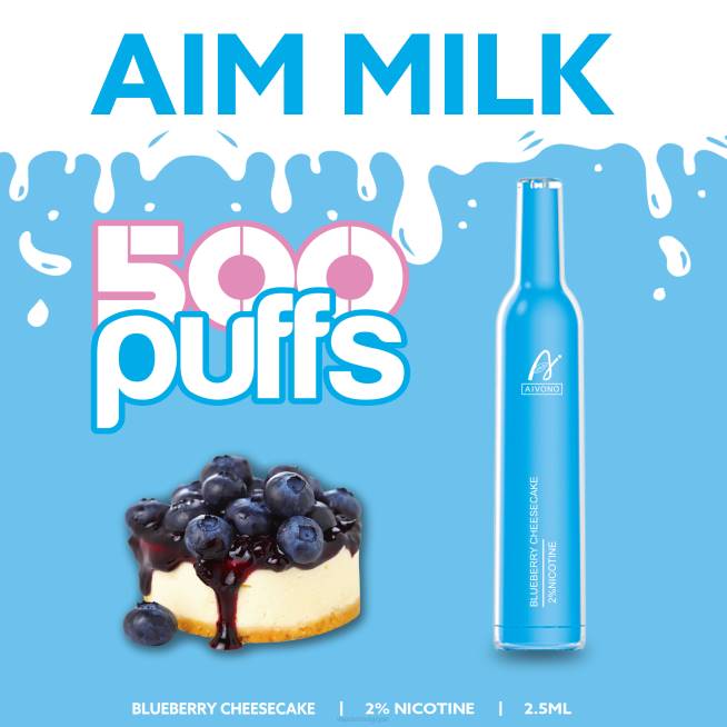 Aivono AIM MILK 500 gâteau au fromage et aux myrtilles - VBRB274 Grossiste Vape En Ligne