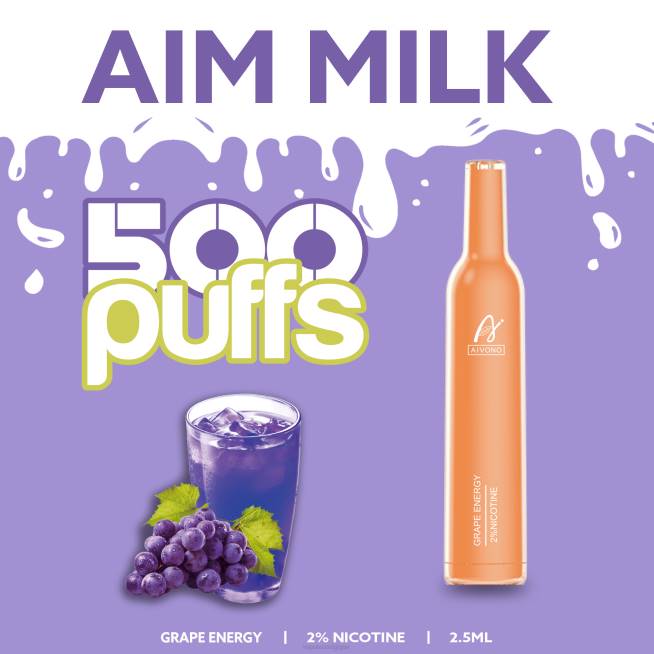 Aivono AIM MILK 500 énergie du raisin - VBRB265 Grossiste Vape En Ligne