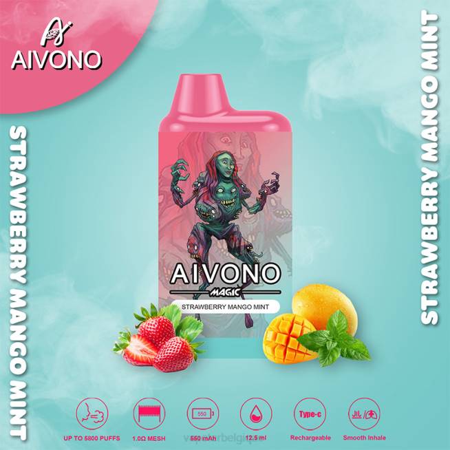 Aivono AIM MAGIC cigarette de boîte de 5800 bouches fraise mangue menthe - VBRB97 Cigarette Electronique Jetable