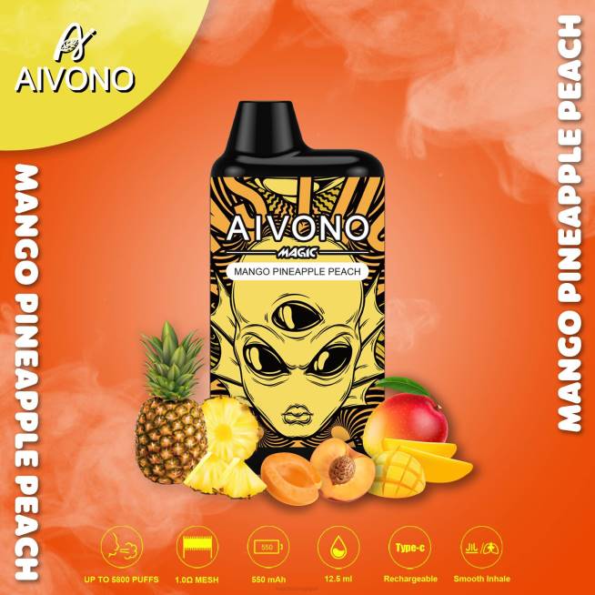 Aivono AIM MAGIC cigarette de boîte de 5800 bouches mangue ananas pêche - VBRB88 Cigarette Electronique Jetable