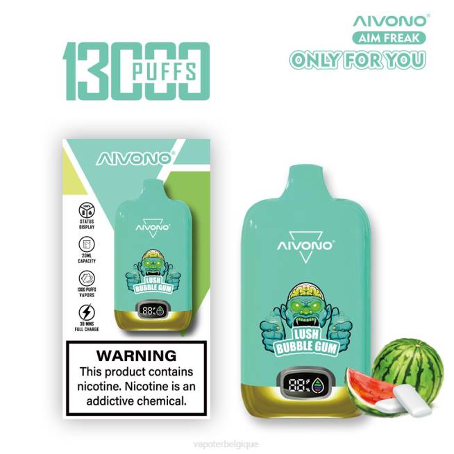 Aivono AIM FREAK 13000 bubble-gum luxuriant - VBRB247 Grossiste Vape En Ligne