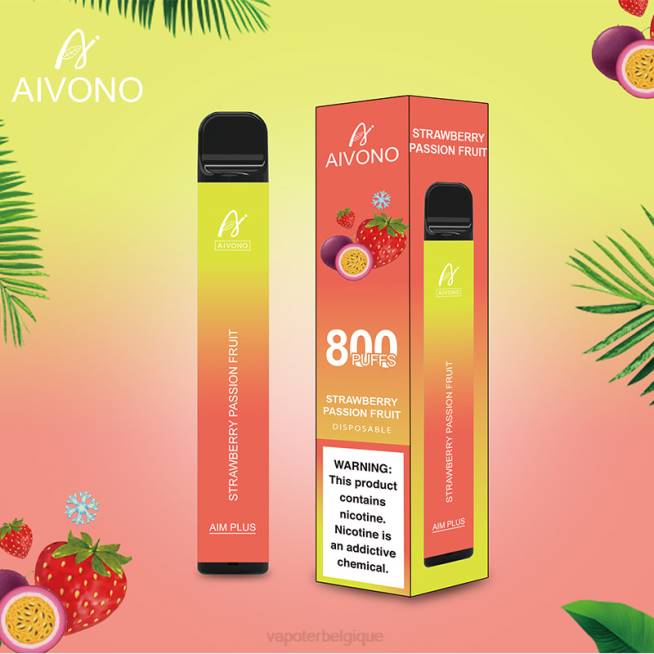 Aivono AIM PLUS 800 fruit de la passion fraise - VBRB195 Grossiste Vape Jetable