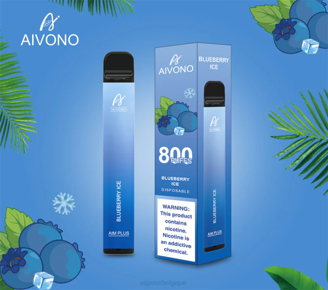 Aivono AIM PLUS 800 glace aux myrtilles - VBRB175 Grossiste Vape En Ligne